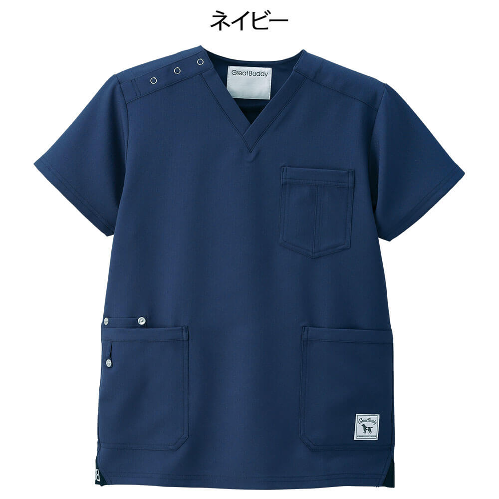 グレートバディ ヘリンボーンストレッチスクラブ(Unisex)