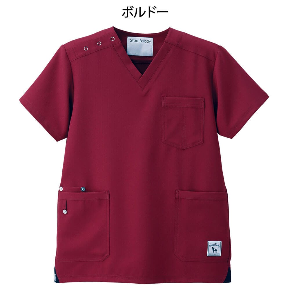 グレートバディ ヘリンボーンストレッチスクラブ(Unisex)