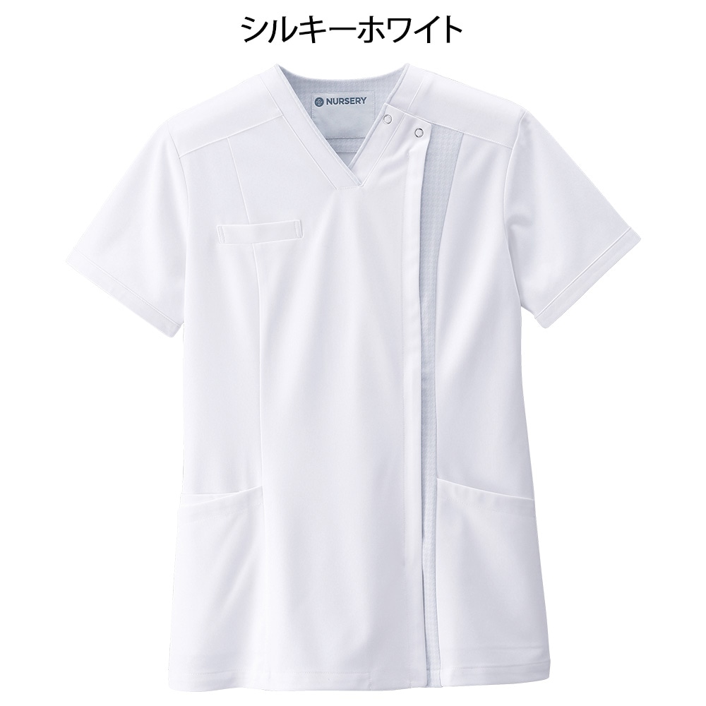 ホワイトリリー 切替スクラブジャケット(オープン)