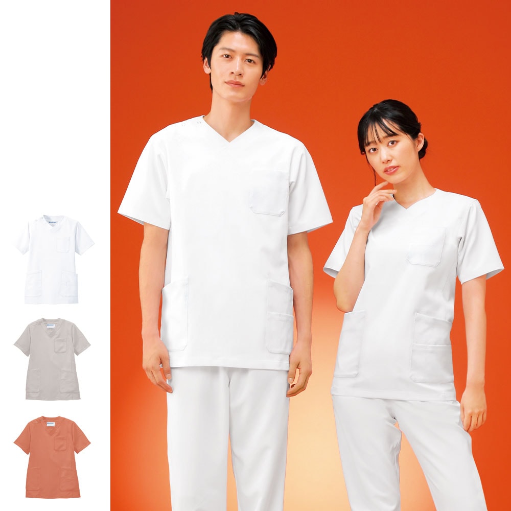 もっと透けにくい スクラブジャケット(男女兼用)