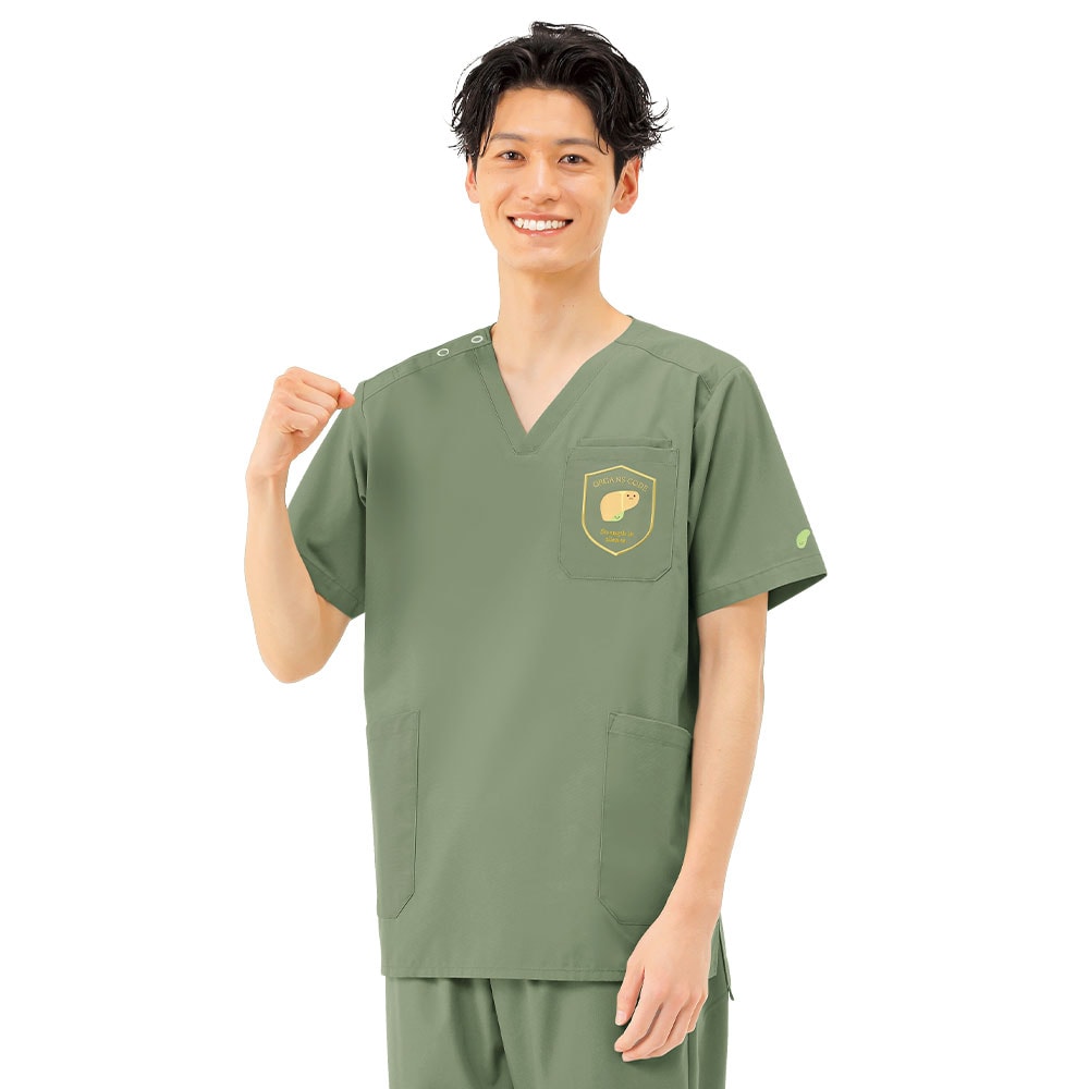 ぞうき オルガンコードスクラブジャケット(男女兼用)