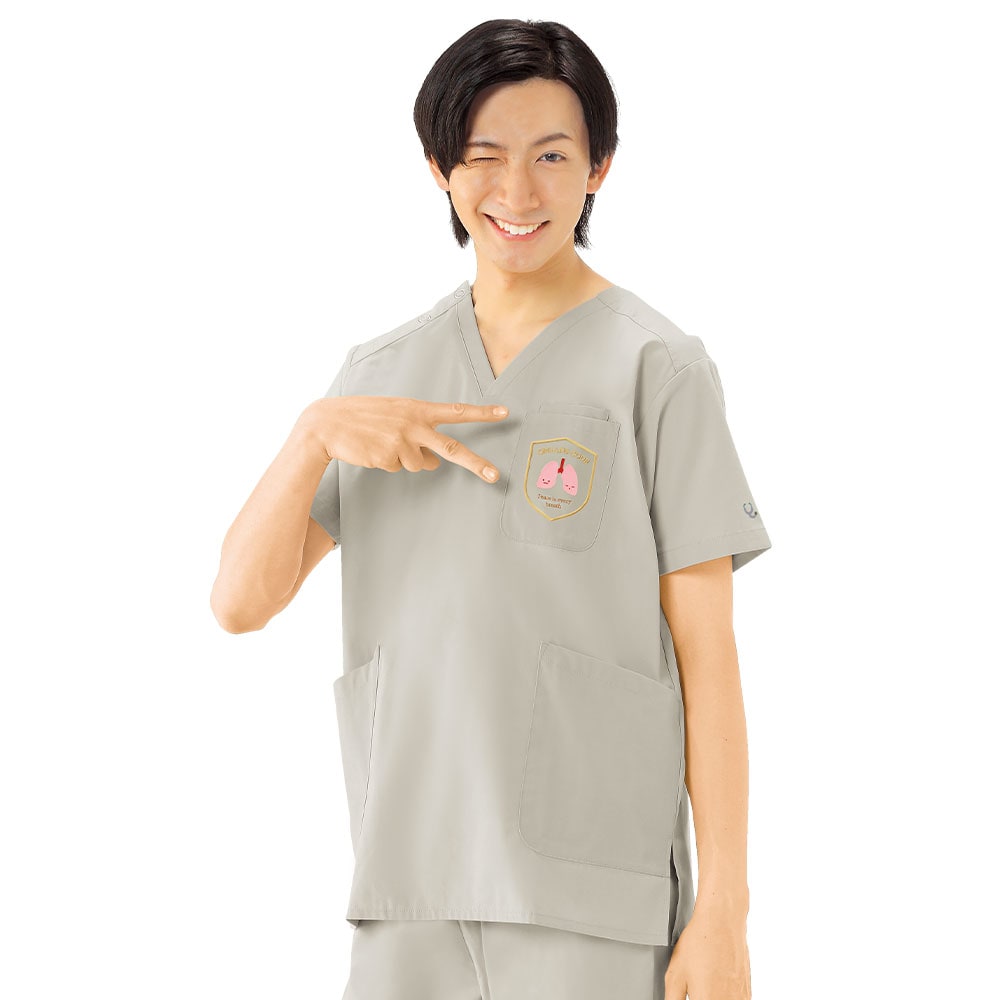 ぞうき オルガンコードスクラブジャケット(男女兼用)