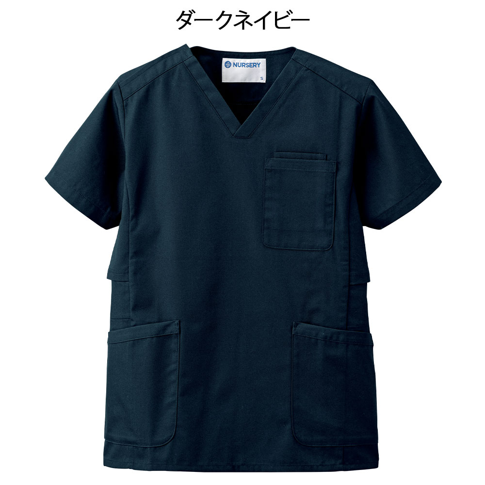 涼脇下ポケット付ベンチレーションスクラブ(男女兼用)