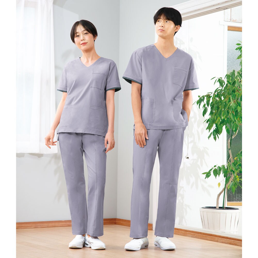 シャリっとドライ スクラブパンツ(男女兼用)