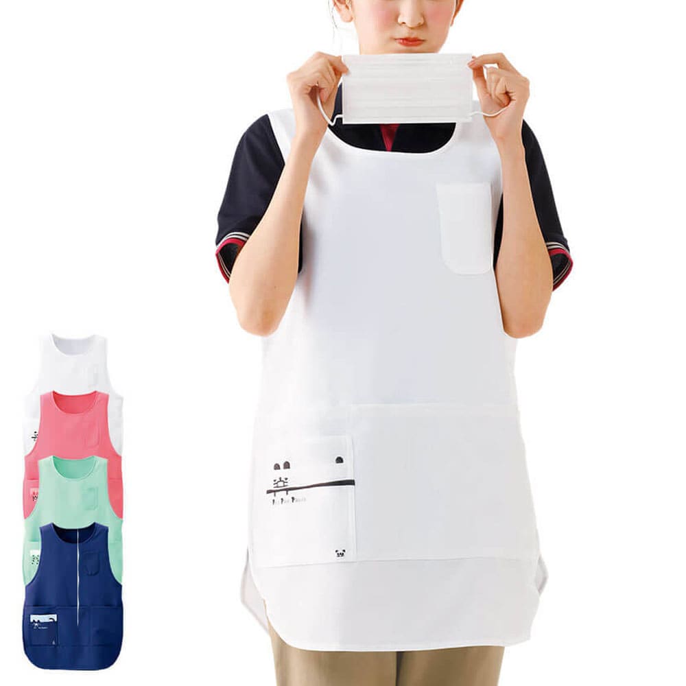 白衣や看護師・ナース用品の通販-ナースリー公式オンラインショップ / お尻が隠れる風邪っぴきエプロン