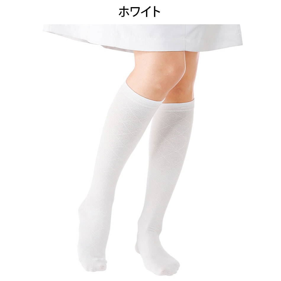 抗菌ダイヤ柄着圧ソックス