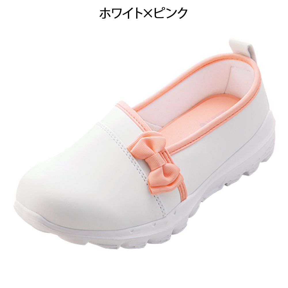 リボン付スリッポンシューズ