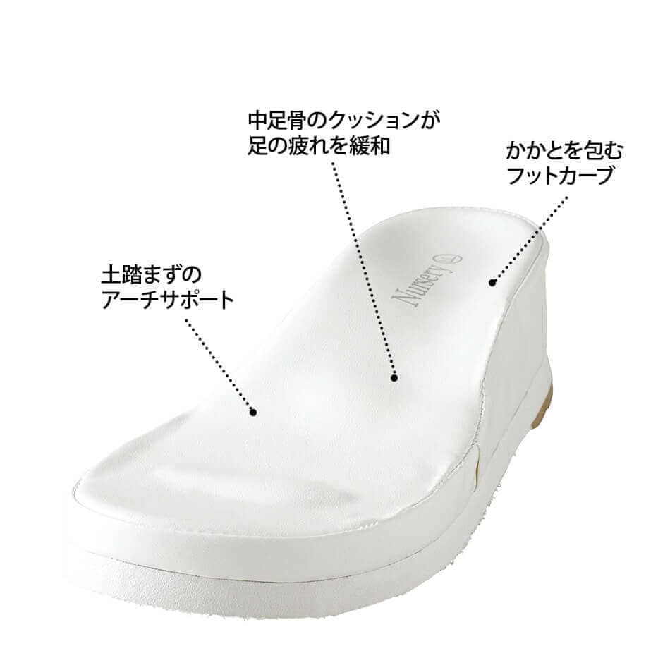 ハートバックルミュールサンダル