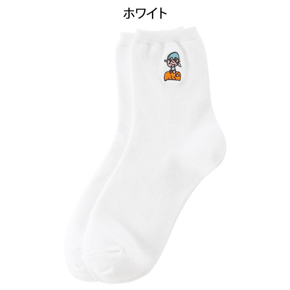 イン オア ユー クルー丈の刺しゅうソックス(2足セット)