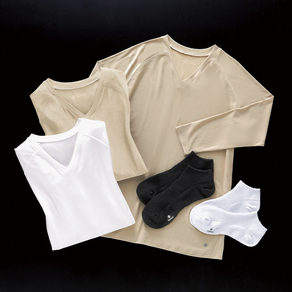 ［キャンペーン価格］ナノ・ユニバース ナノファイン制菌スクラブインナー(Unisex/NU15631)