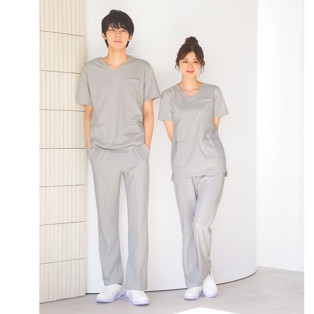 ナノ・ユニバース スクラブニットジャケット(Unisex/NU2564)