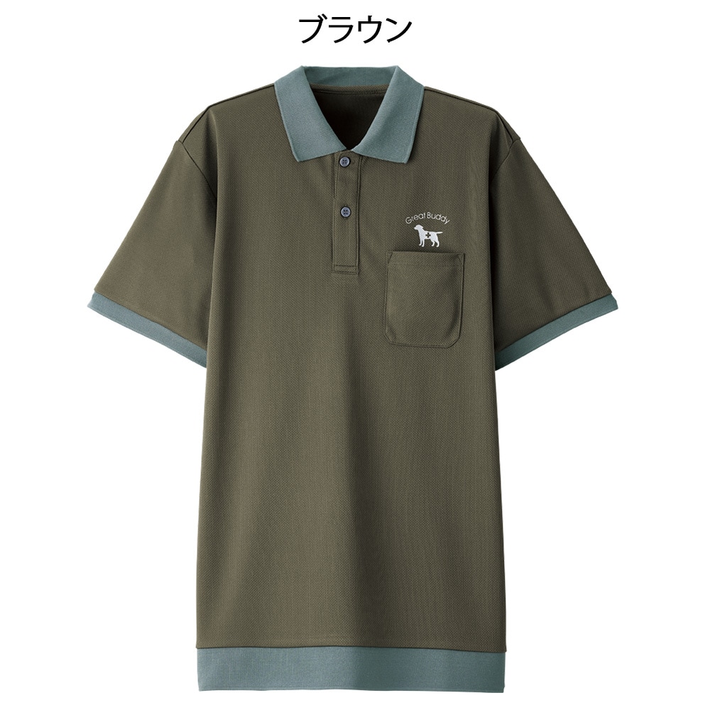 グレートバディ 配色リブポロシャツ(Unisex)