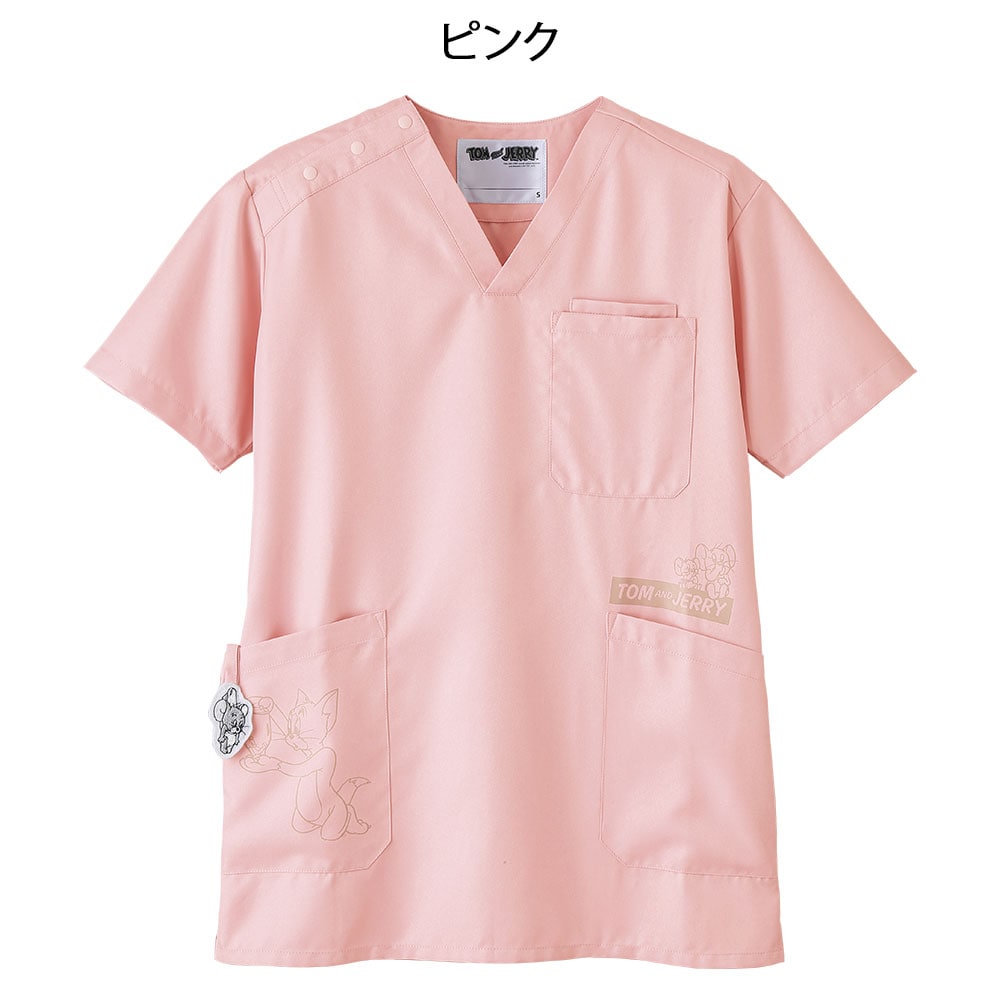 トムとジェリー チャーム付きスクラブ２(Unisex)