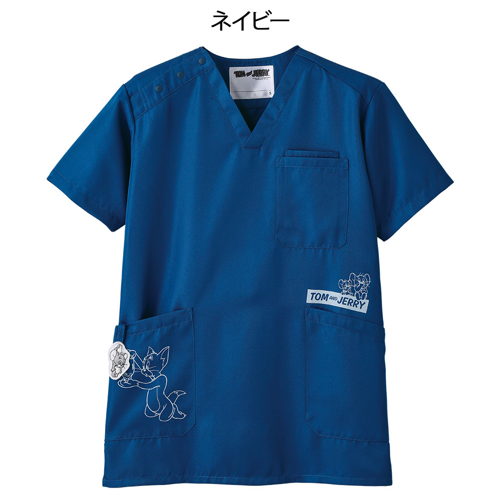 トムとジェリー チャーム付きスクラブ２(Unisex)