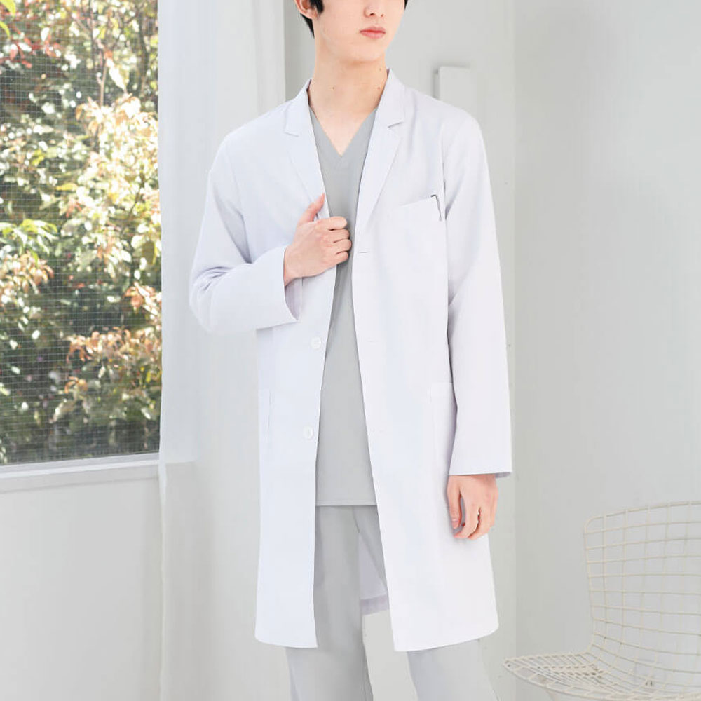 白衣や看護師 ナース用品の通販 ナースリー公式オンラインショップ デイリードクターコート メンズ