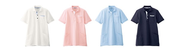 ナノファイン 制菌サイドポケットポロシャツ
