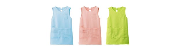 ナノファイン 制菌チュニック型エプロン