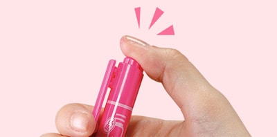 キャップがないから忙しい時でも片手で楽チン!