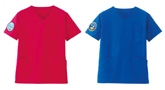 スヌーピー ワッペン付きスクラブ(Unisex)