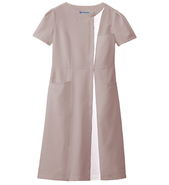 超マシュマロツイル 配色縦切替ワンピース