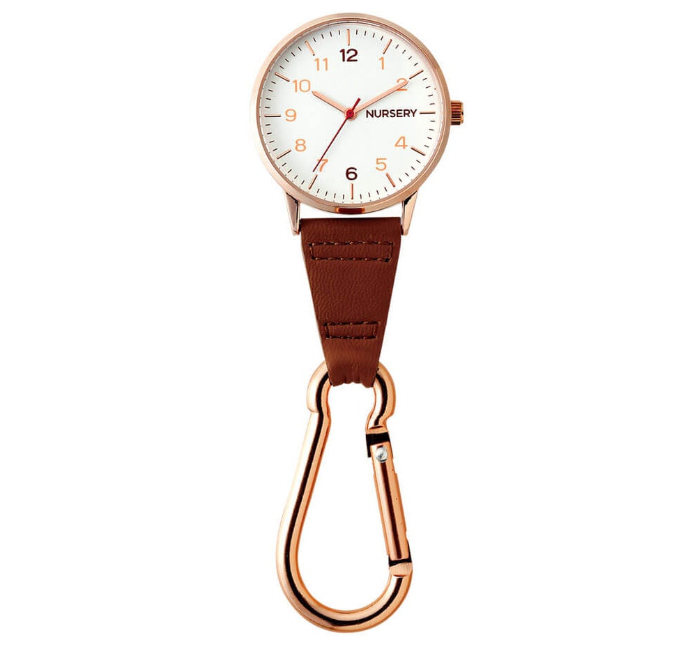 ピンクゴールドカラビナ蓄光ウォッチ