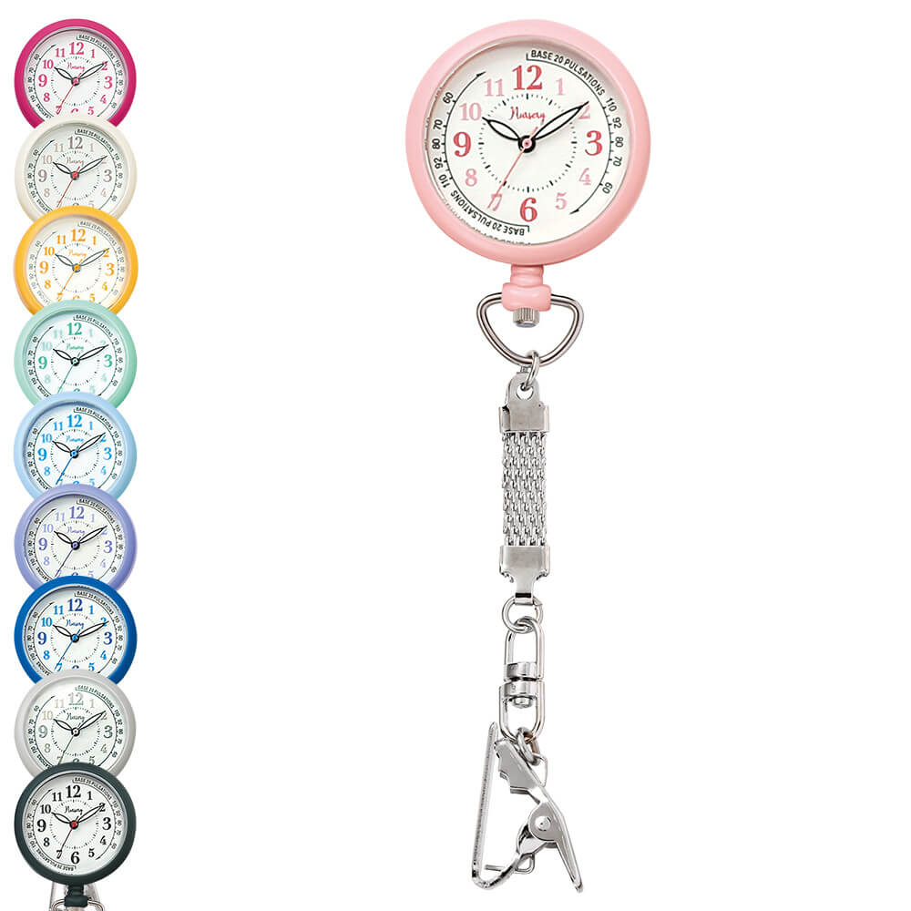 シーズン限定10Color ショートチェーンナースウォッチ(Spring Color)