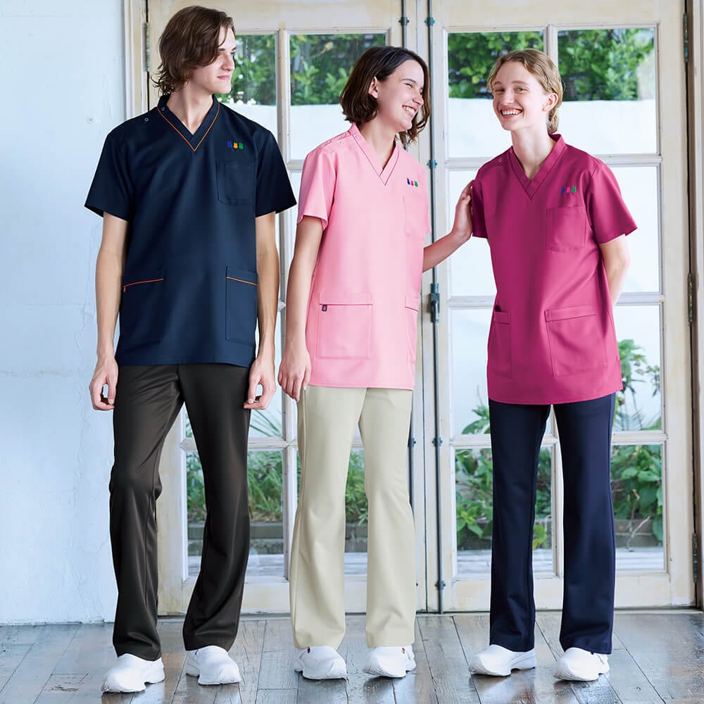 男女兼用スクラブ (MFT5802）－ナースリー公式通販（看護師・医療従事者）