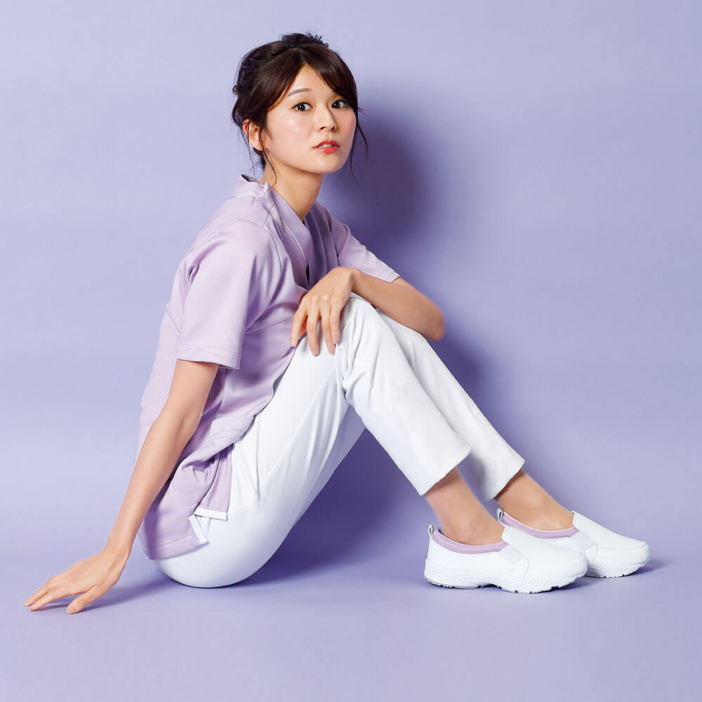 撥水・防汚スリッポンナースシューズ