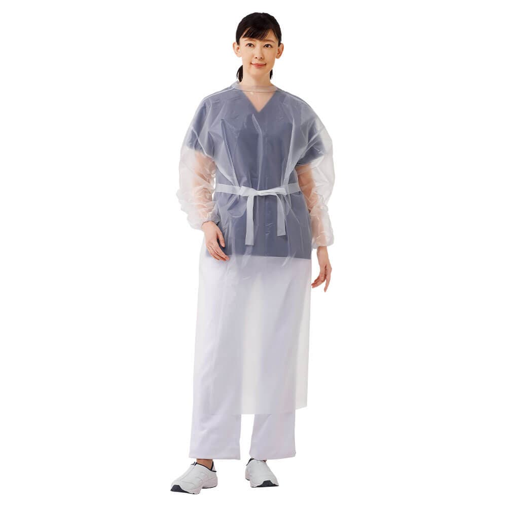 袖付き使い捨てエプロン
