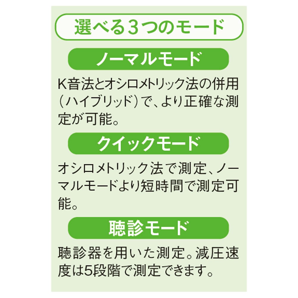 選べる3つのモード