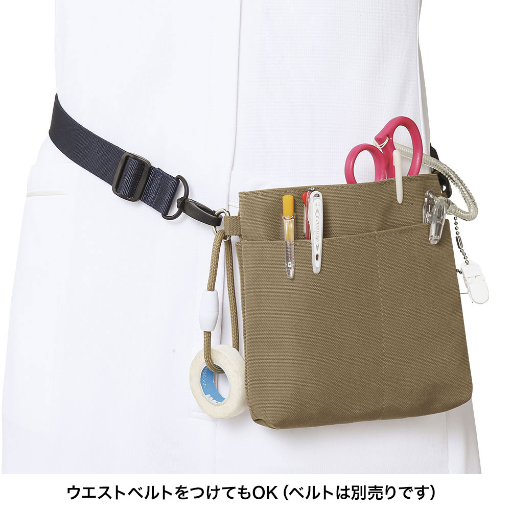 ウエストベルトをつけてもOK(ベルトは別売りです)