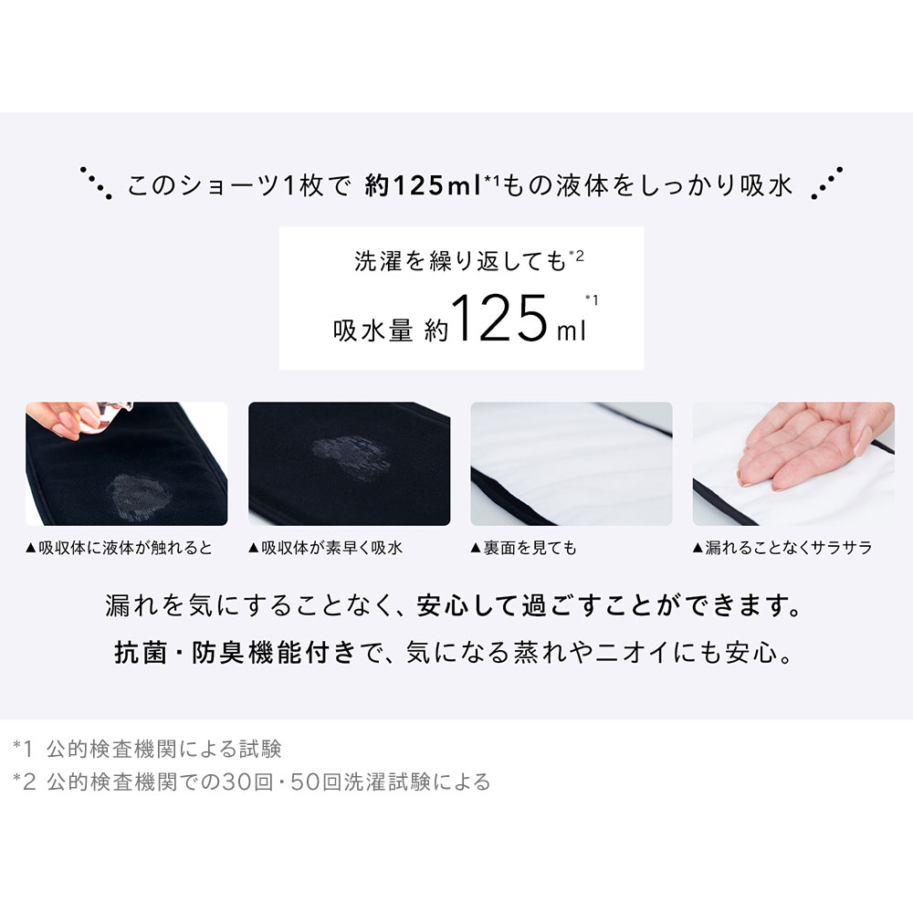 約125mlの吸水量
