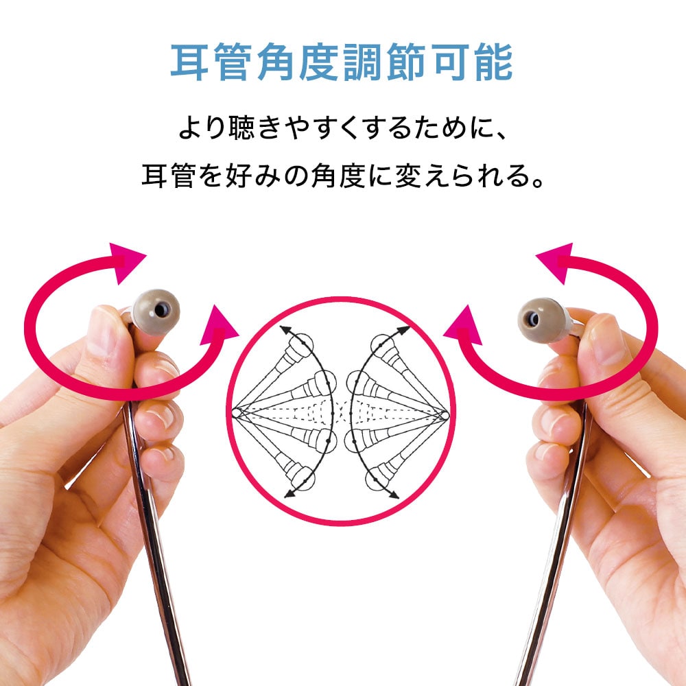 耳管角度調節可能