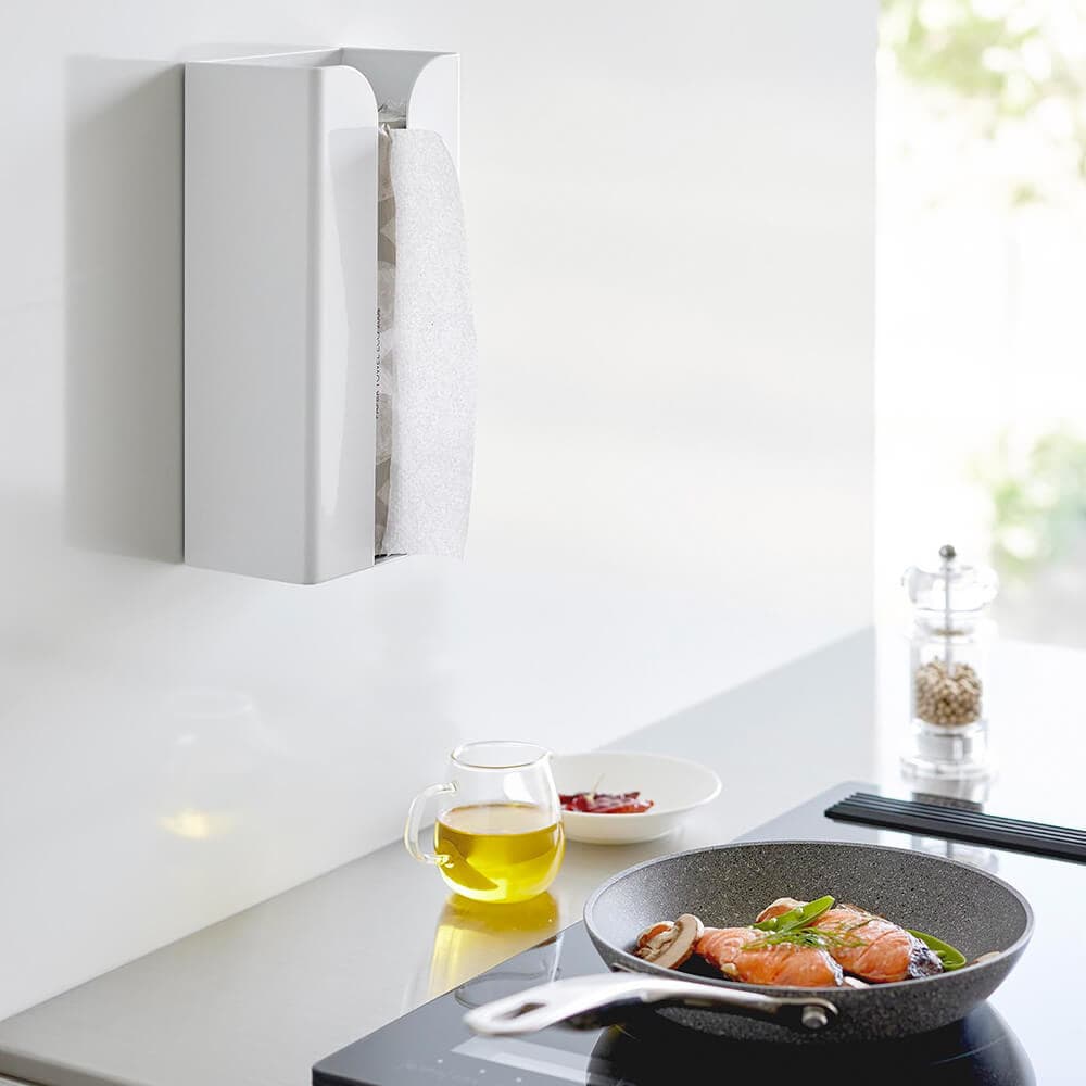 タワー マグネットポリ袋＆キッチンペーパーホルダー