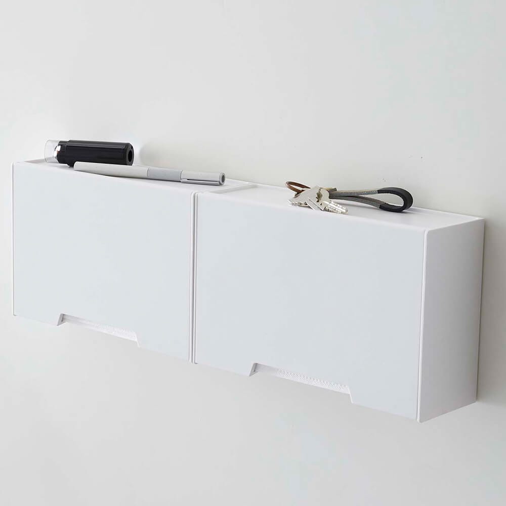 並べて置けば、子供用・大人用と種類の違うマスクを整理して収納できます