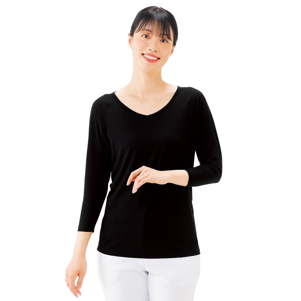 暑い日も寒い日も!温度調節スクラブインナー(男女兼用/8分袖)