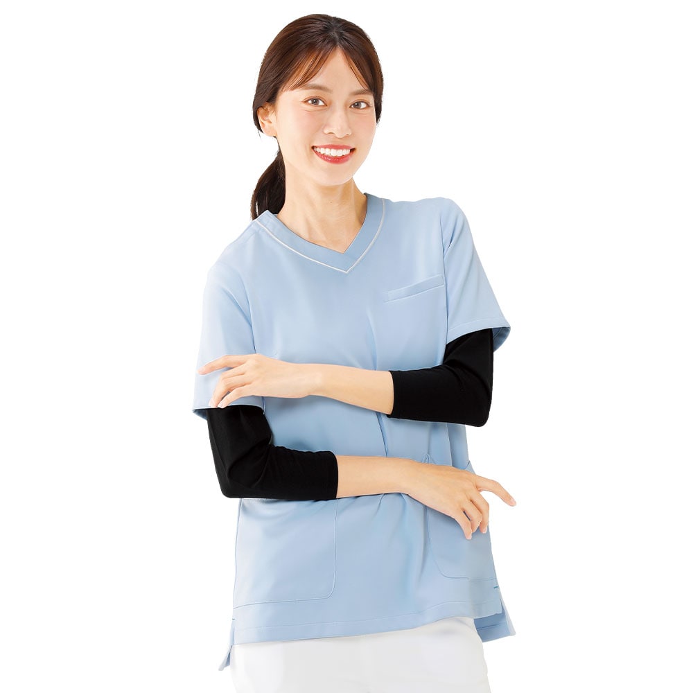 暑い日も寒い日も!温度調節スクラブインナー(男女兼用/8分袖)