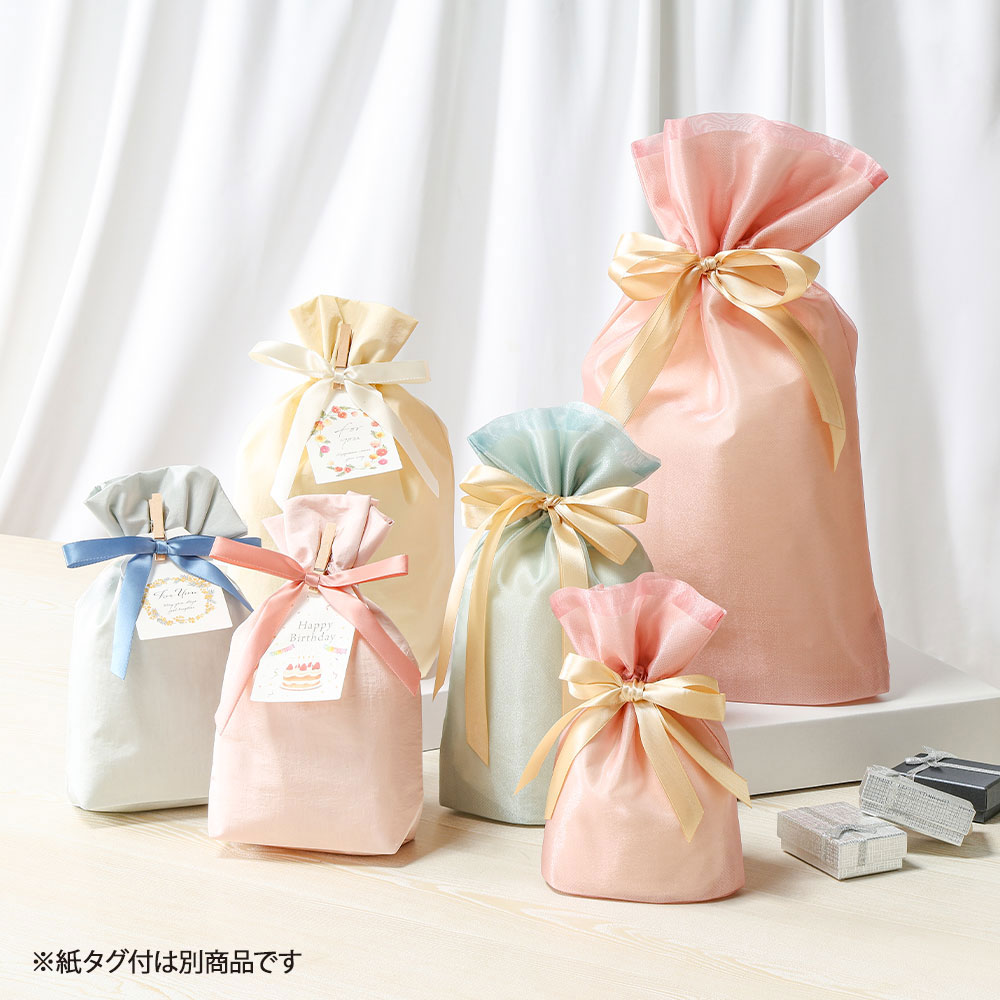 巾着バッグ ラッピング袋 オーガンジーバッグ