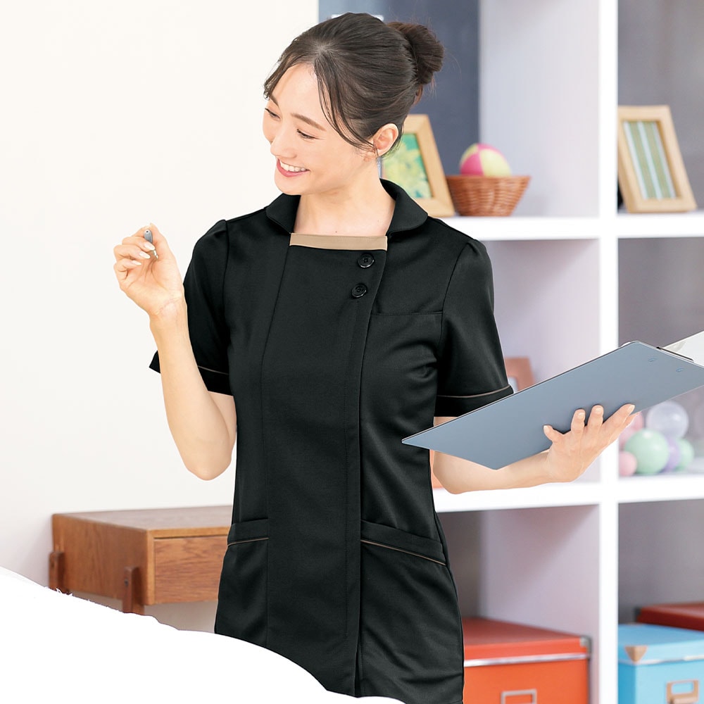 アクティブストレッチ・ネオ　配色パイピングジャケット