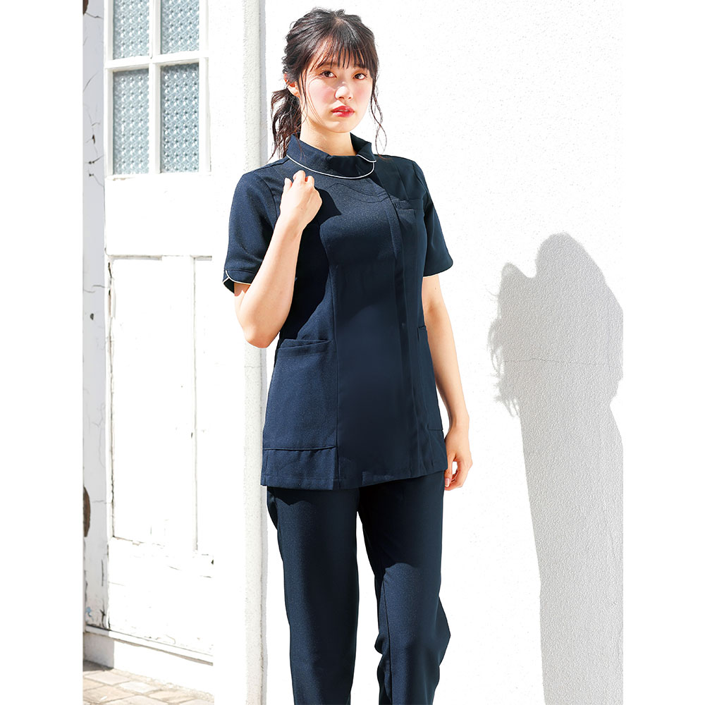 ナースリーエアリーテクスチャー　花ロールカラージャケット