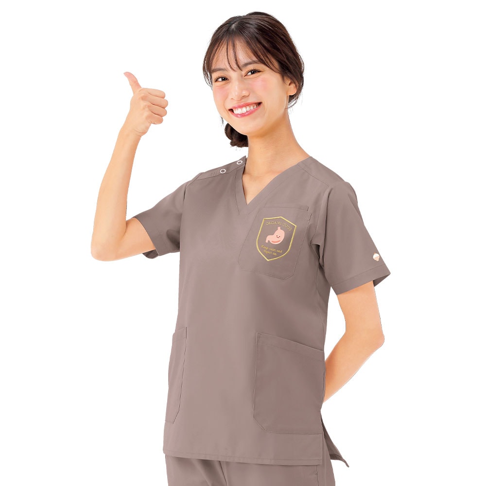 ぞうき オルガンコードスクラブジャケット(男女兼用)