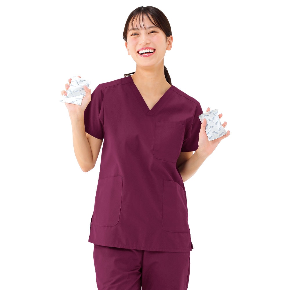 涼脇下ポケット付ベンチレーションスクラブ(男女兼用)