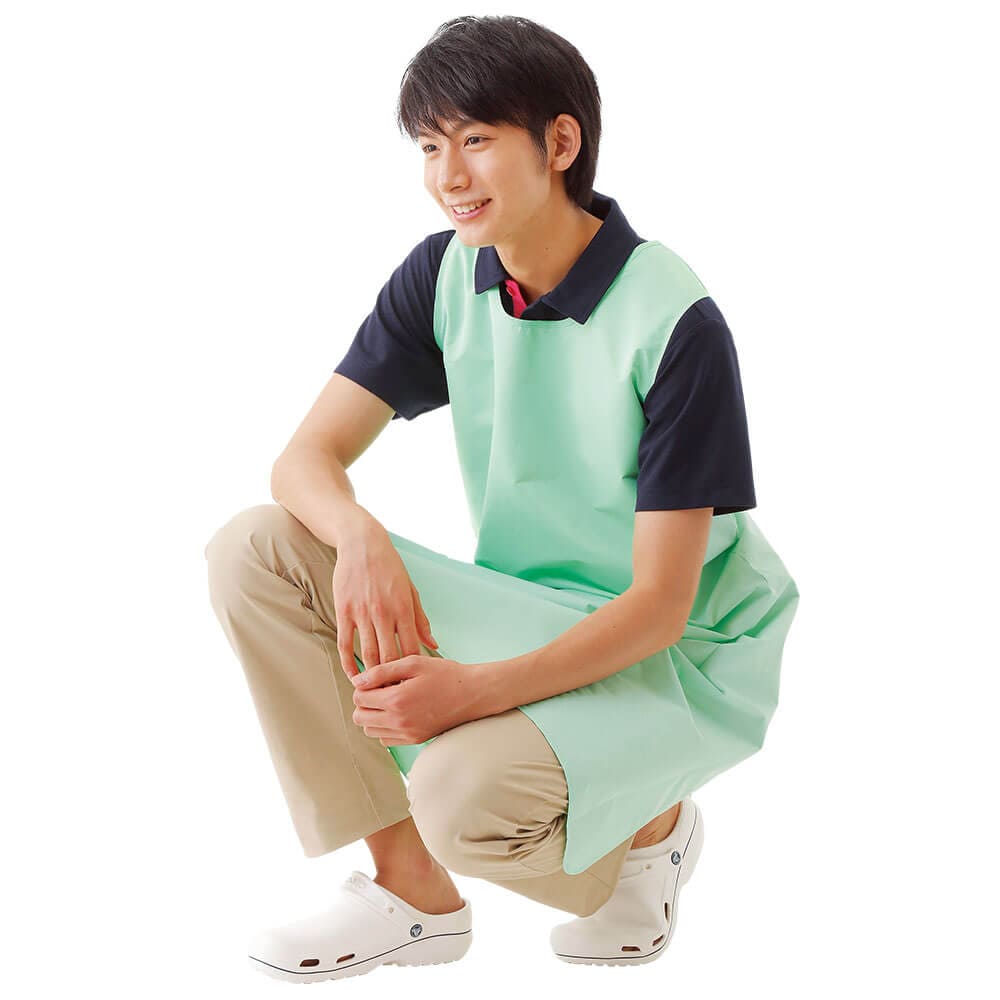 ナースリー 透湿防水入浴介助エプロン(ロング)
