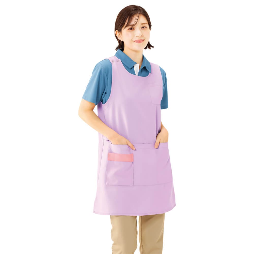 下から履ける NEWチュニック型エプロン(さらりタッチ)