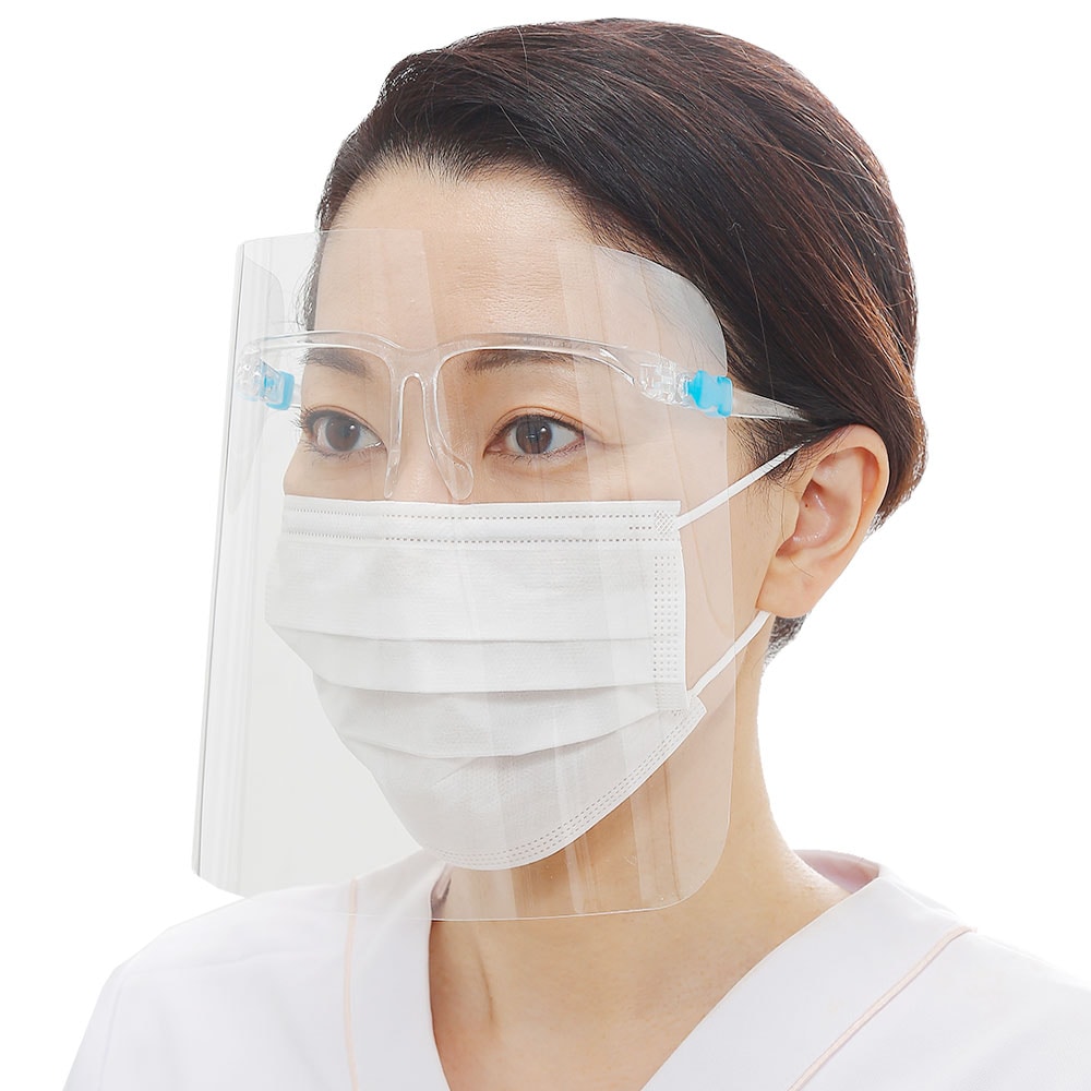 白衣や看護師 ナース用品の通販 ナースリー公式オンラインショップ メガネ式フェイスシールド メガネフレーム5個 シールド枚 白衣や看護師 ナース用品の通販 ナースリー公式オンラインショップ メガネ式フェイスシールド メガネフレーム5個 シールド枚