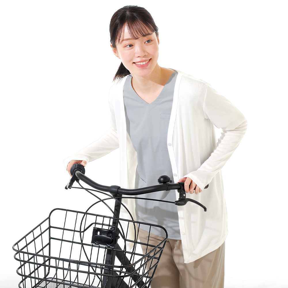 さらさらクール UVカットカーディガン (ロング丈)－ナースリー公式通販