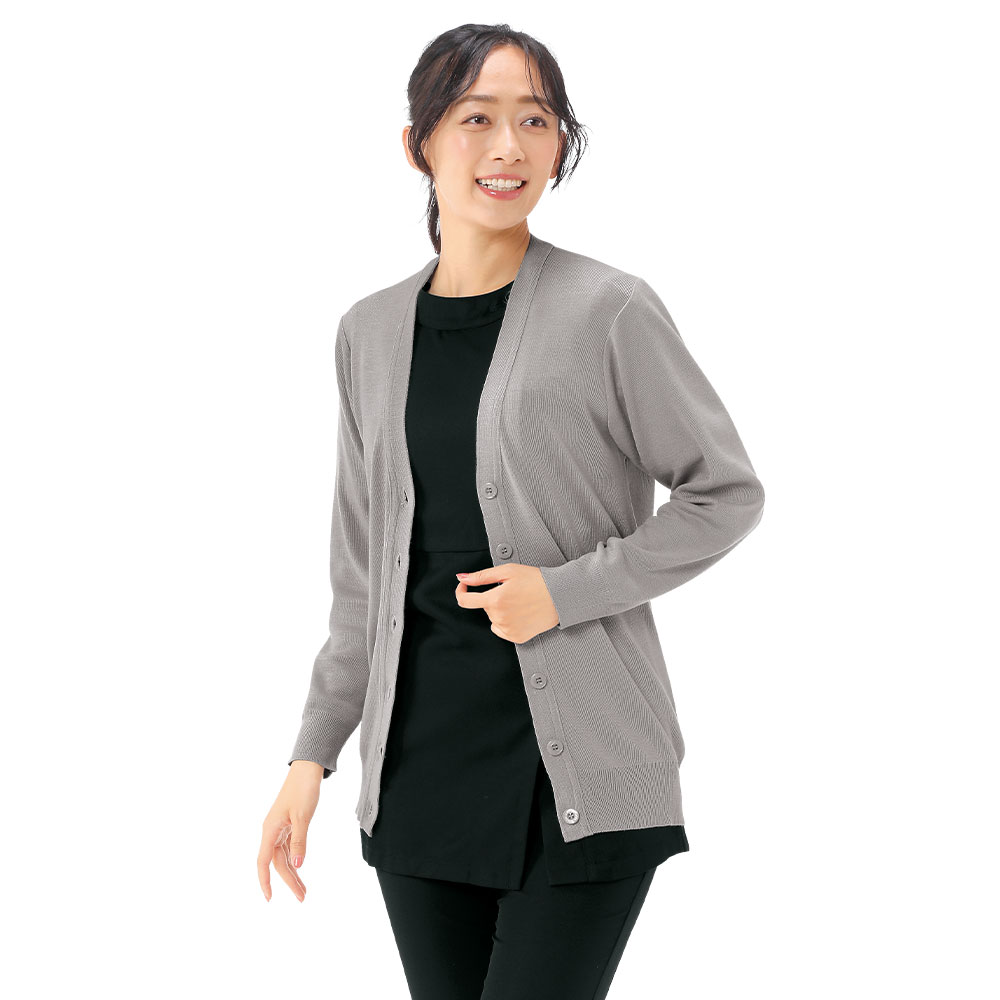 制菌・抗ピル NEWロング丈カーディガン