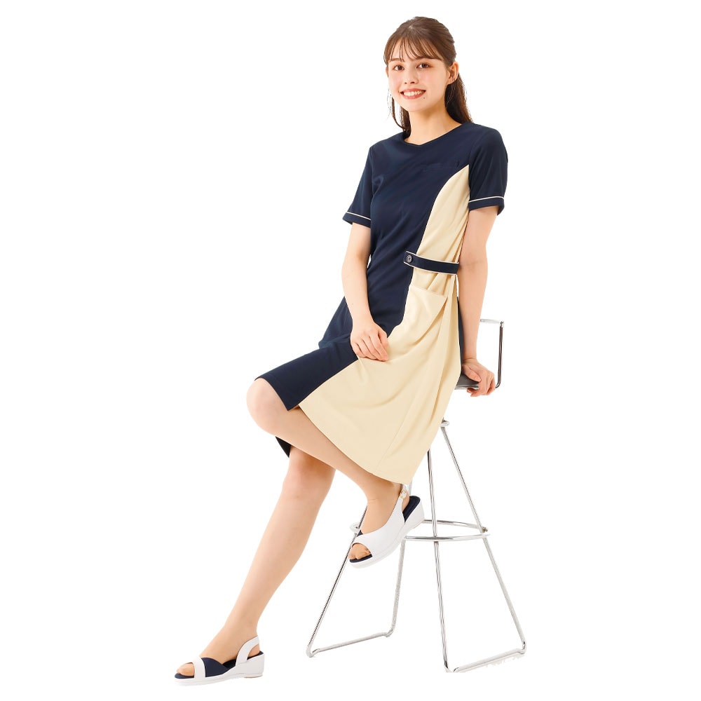 ずっともふもふインソール 切替ストレッチサンダル