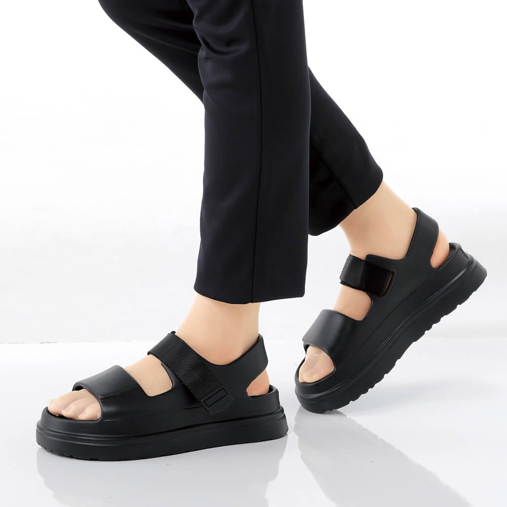 アンクルストラップ厚底EVAサンダル