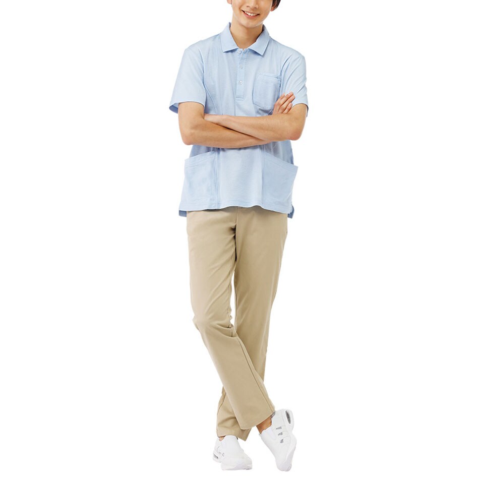 綿混サイドポケットポロシャツ(unisex)